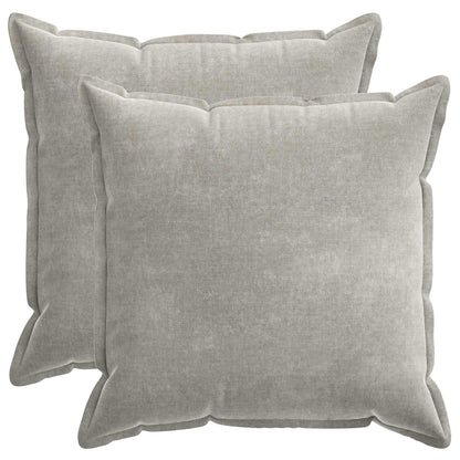 Cushion Cover 2 pcs HOUTEN Light Grey 80 x 80 cm