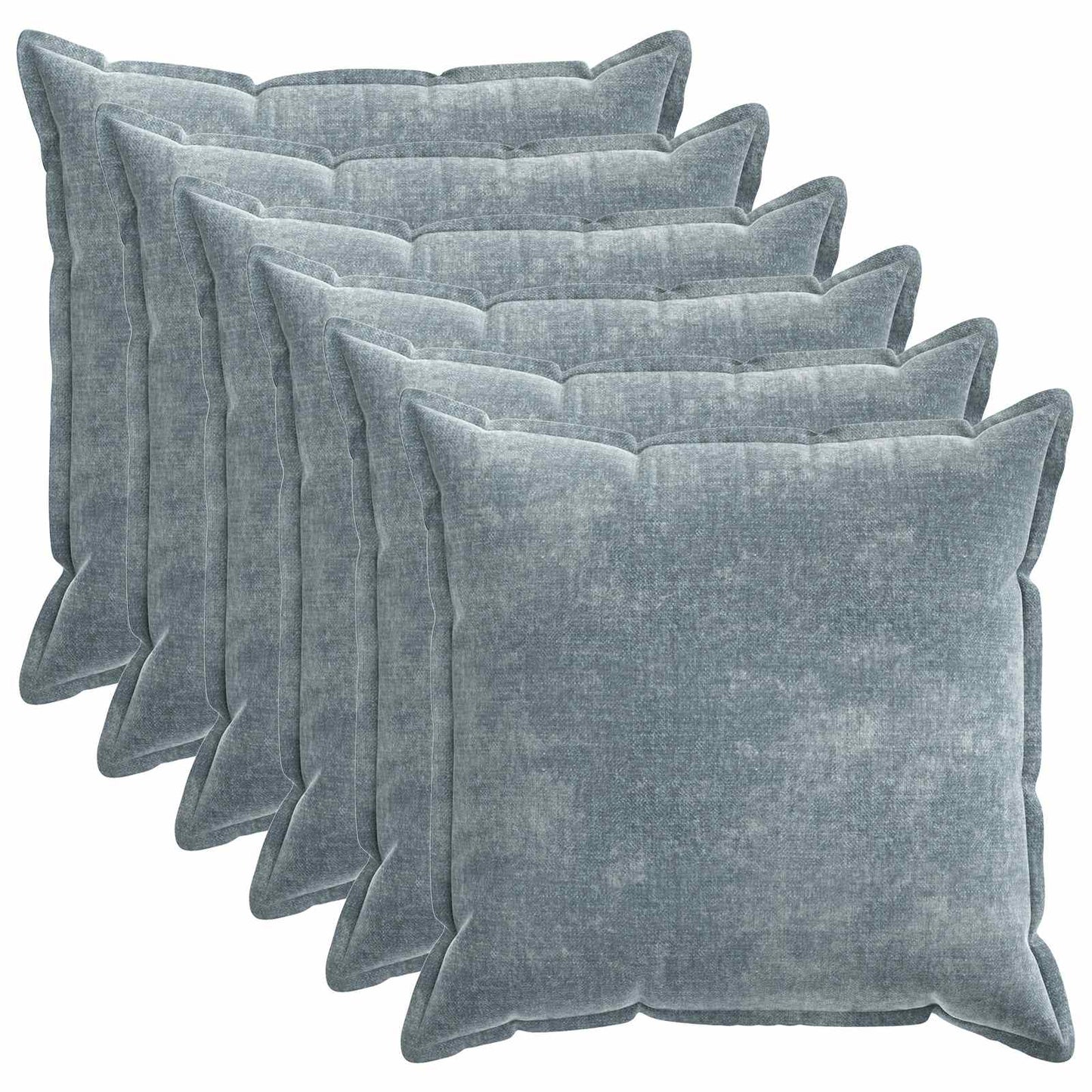 Cushion Cover 6 pcs HOUTEN Light Blue 80 x 80 cm