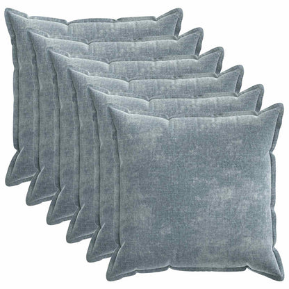 Cushion Cover 6 pcs HOUTEN Light Blue 80 x 80 cm