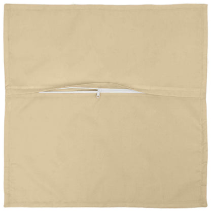 Cushion Cover 2 pcs HOUTEN Beige 80 x 80 cm Polyester