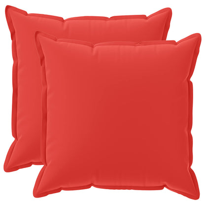 Cushion Cover 2 pcs HOUTEN Red 80 x 80 cm Polyester
