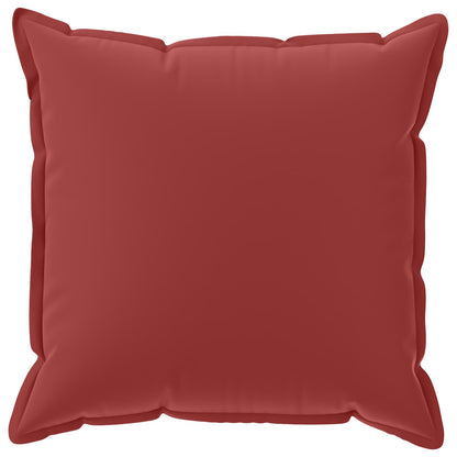 Cushion Cover 2 pcs HOUTEN Wine Red 80 x 80 cm Polyester