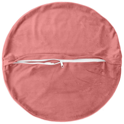Cushion Cover 6 pcs HEERLEN Pink Ø 30 cm Velvet