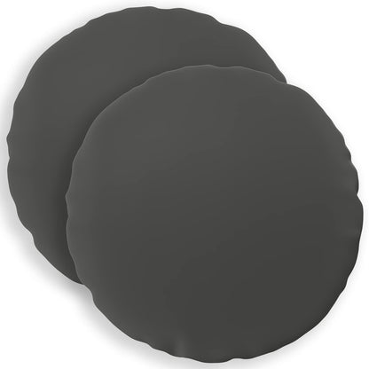Cushion Cover 2 pcs HEERLEN Anthracite Ø 30 cm Polyester