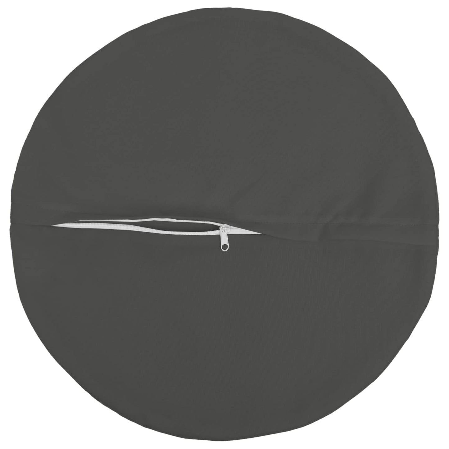 Cushion Cover 6 pcs HEERLEN Anthracite Ø 30 cm Polyester