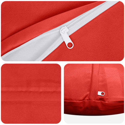 Cushion Cover 2 pcs HEERLEN Red Ø 30 cm Polyester