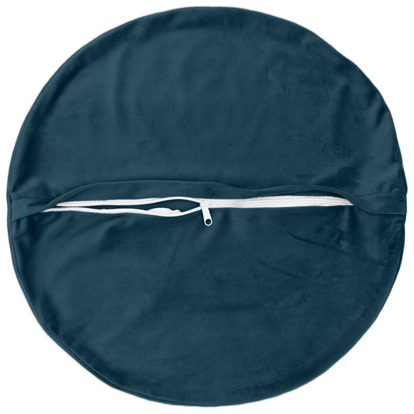 Cushion Cover 2 pcs HEERLEN Blue Ø 40 cm Velvet