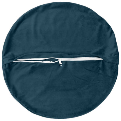 Cushion Cover 6 pcs HEERLEN Blue Ø 40 cm Velvet