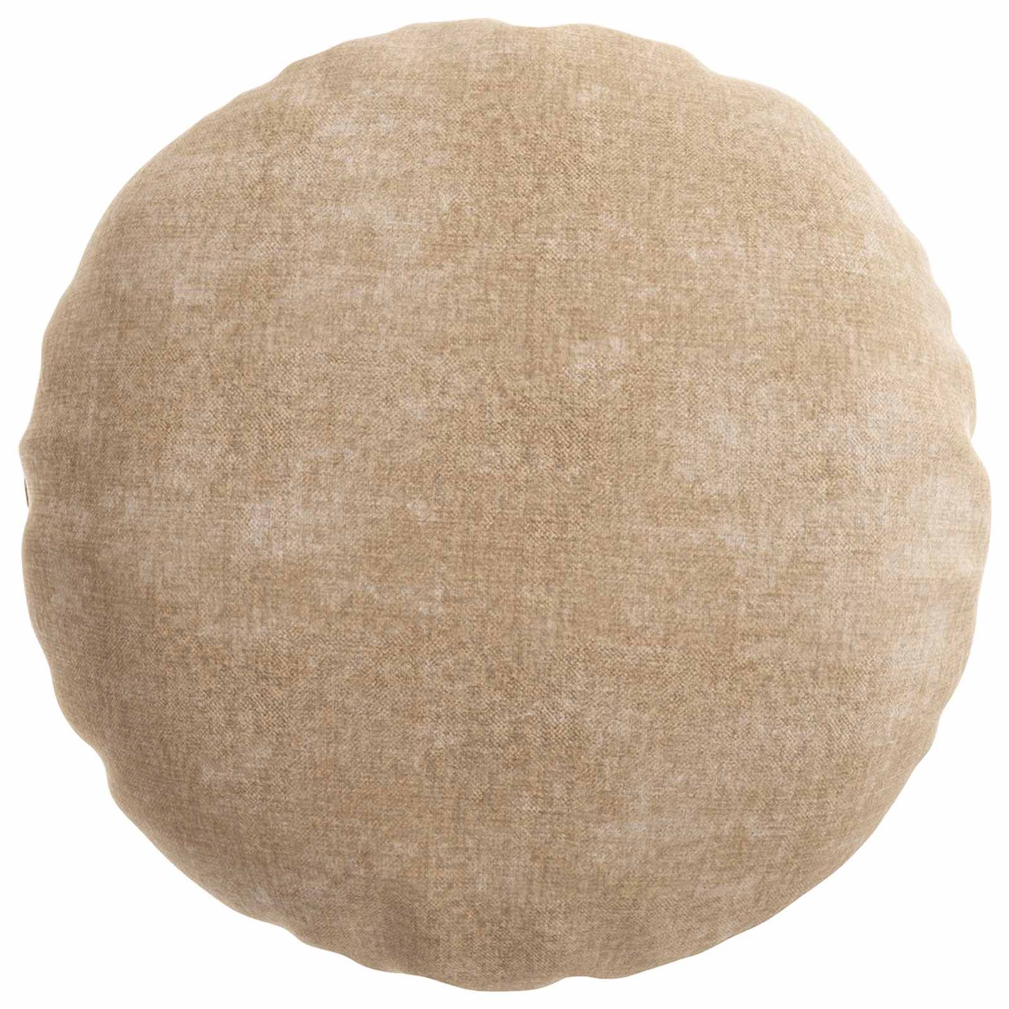Cushion Cover 2 pcs HEERLEN Taupe Ø 40 cm Chenille Fabric