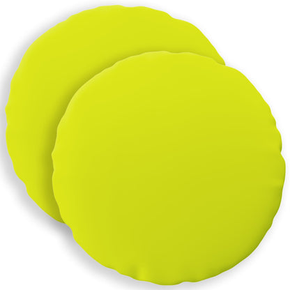 Cushion Cover 2 pcs HEERLEN Bright Green Ø 40 cm Polyester