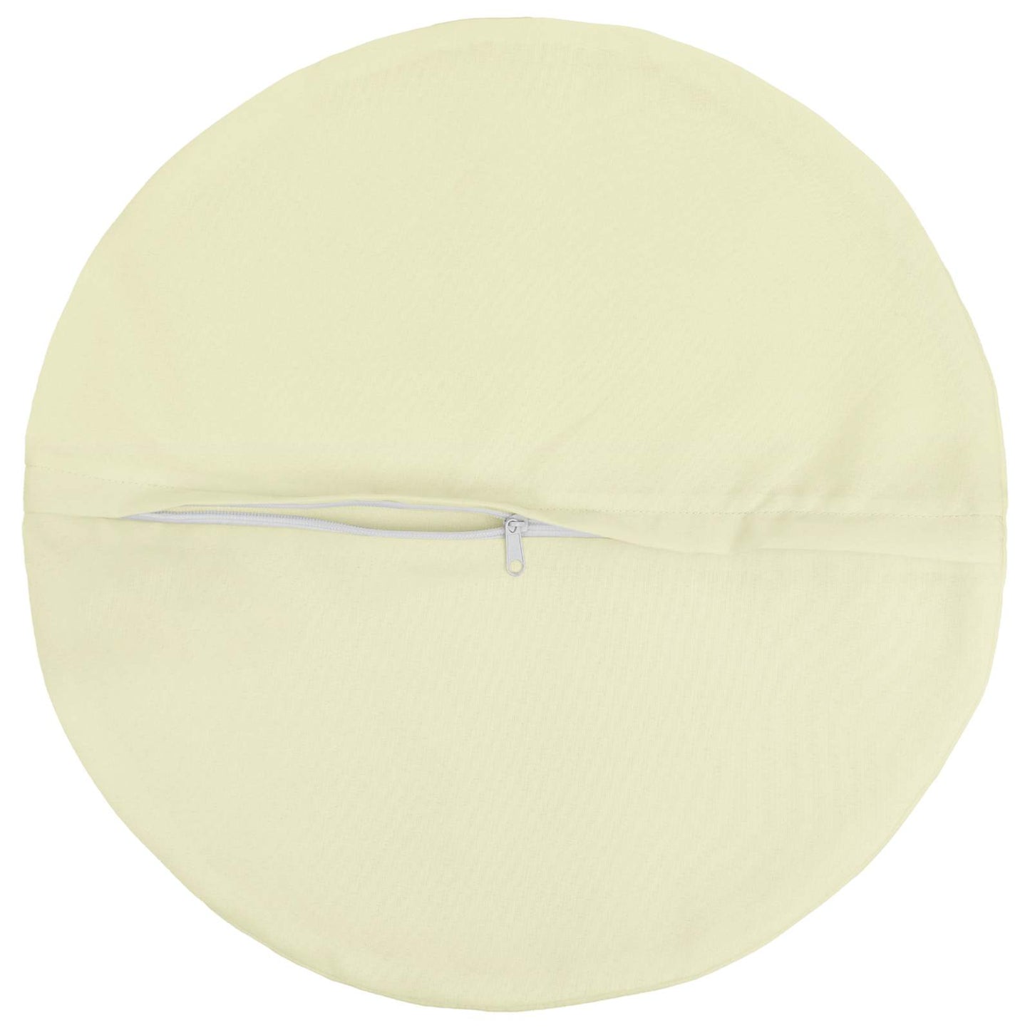 Cushion Cover 2 pcs HEERLEN Cream Ø 40 cm Polyester