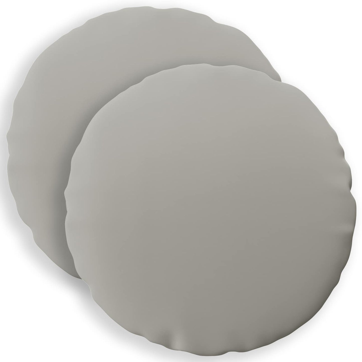 Cushion Cover 2 pcs HEERLEN Grey Ø 40 cm Polyester