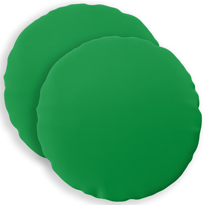 Cushion Cover 2 pcs HEERLEN Green Ø 40 cm Polyester