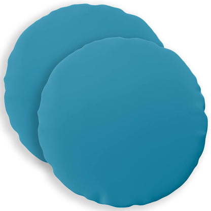 Cushion Cover 2 pcs HEERLEN Light Blue Ø 40 cm Polyester