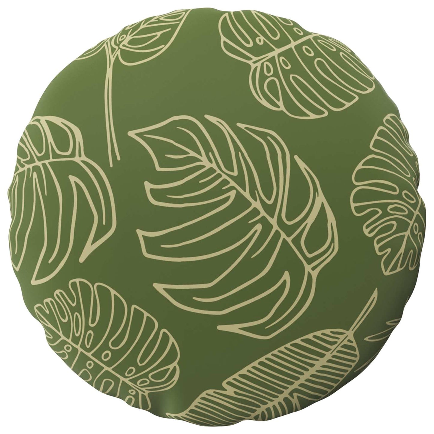 Cushion Cover 6 pcs HEERLEN Leaf Design Ø 40 cm Polyester