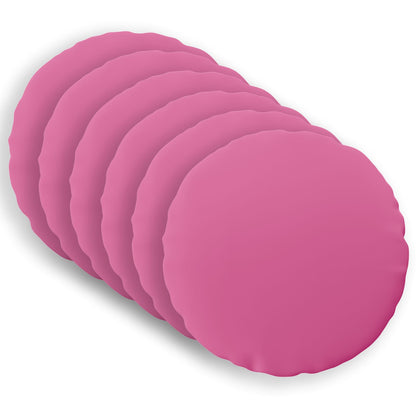 Cushion Cover 6 pcs HEERLEN Pink Ø 40 cm Polyester