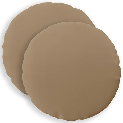 Cushion Cover 2 pcs HEERLEN Taupe Ø 40 cm Polyester