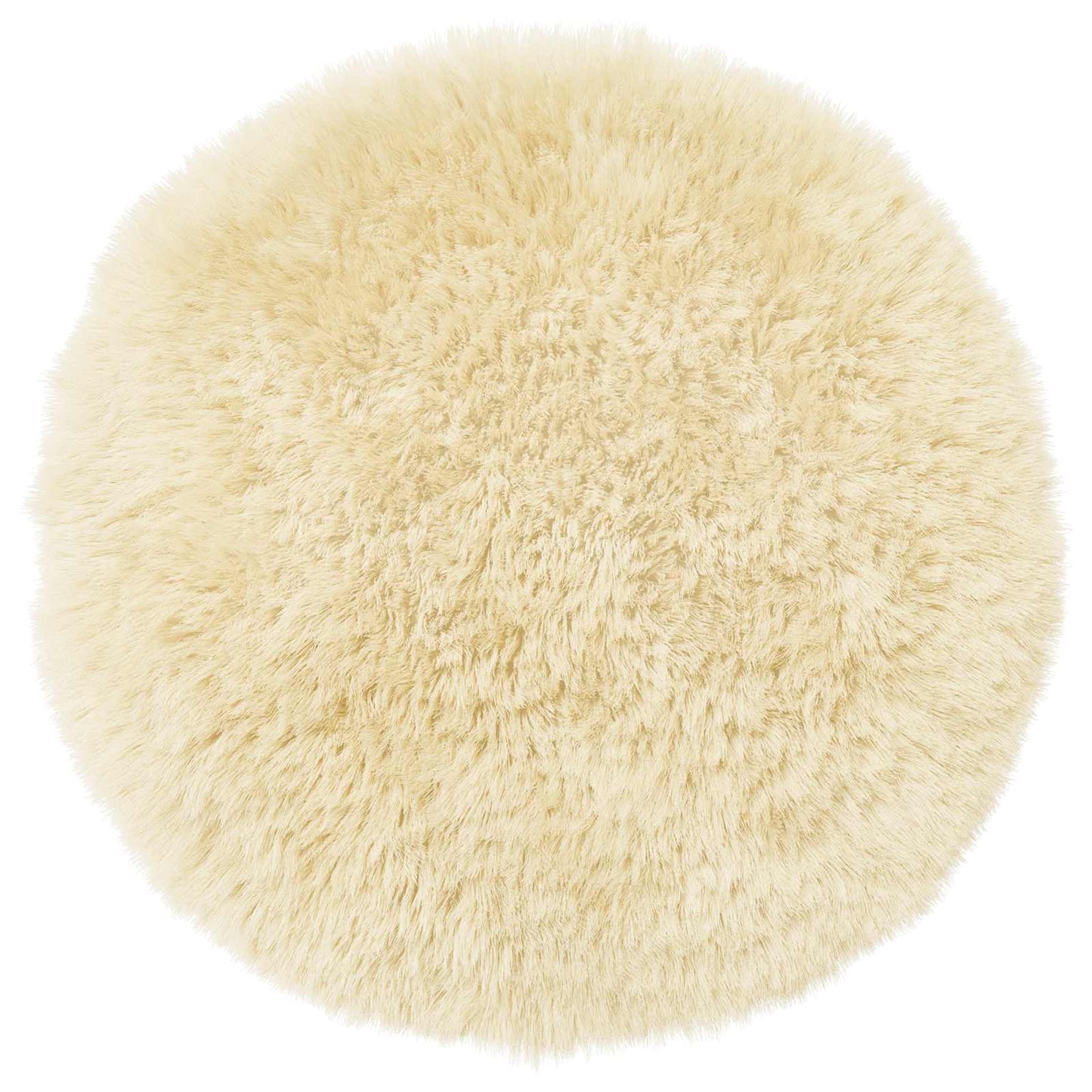 Cushion Cover 6 pcs HEERLEN Cream Ø 40 cm PV Fleece