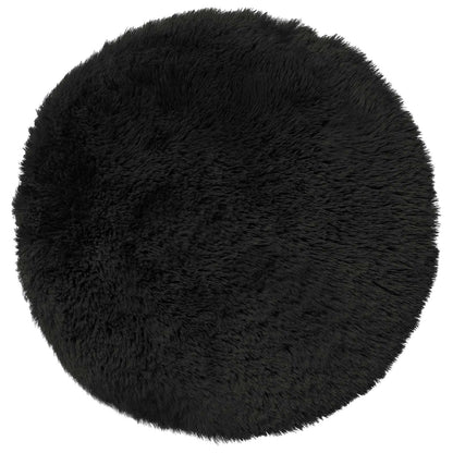 Cushion Cover 6 pcs HEERLEN Black Ø 40 cm PV Fleece