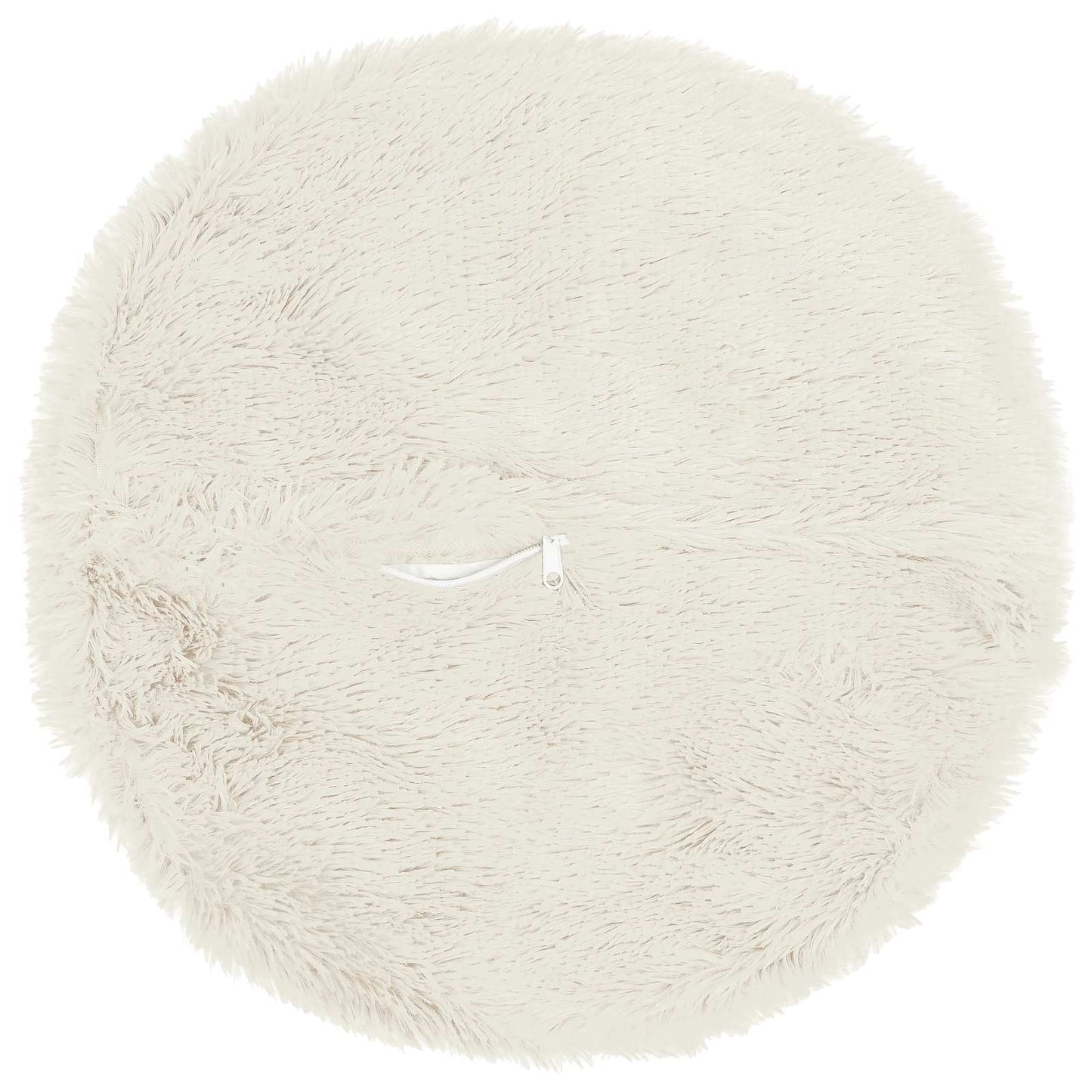 Cushion Cover 2 pcs HEERLEN White Ø 40 cm PV Fleece
