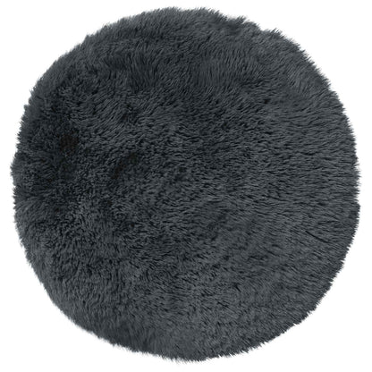 Cushion Cover 6 pcs HEERLEN Anthracite Ø 40 cm PV Fleece