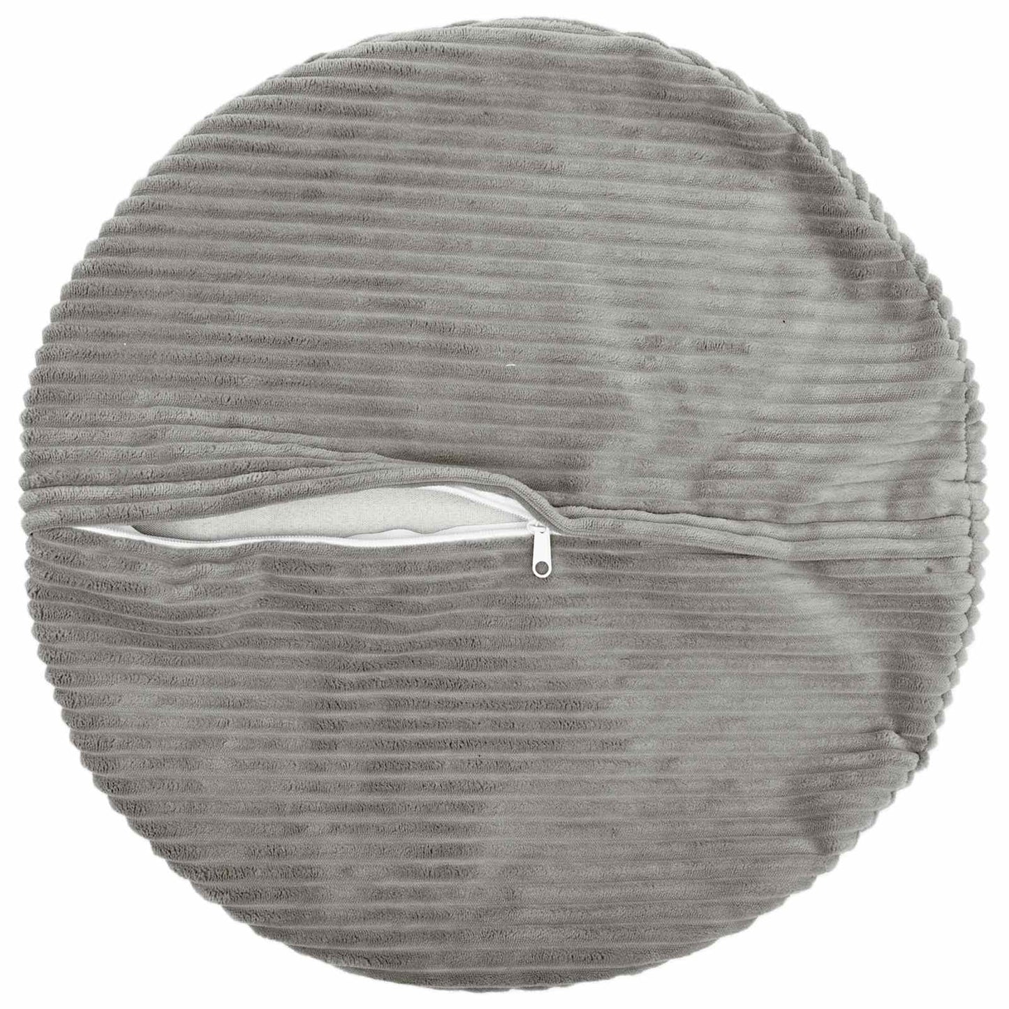Cushion Cover 6 pcs HEERLEN Light Grey Ø 50 cm Corduroy