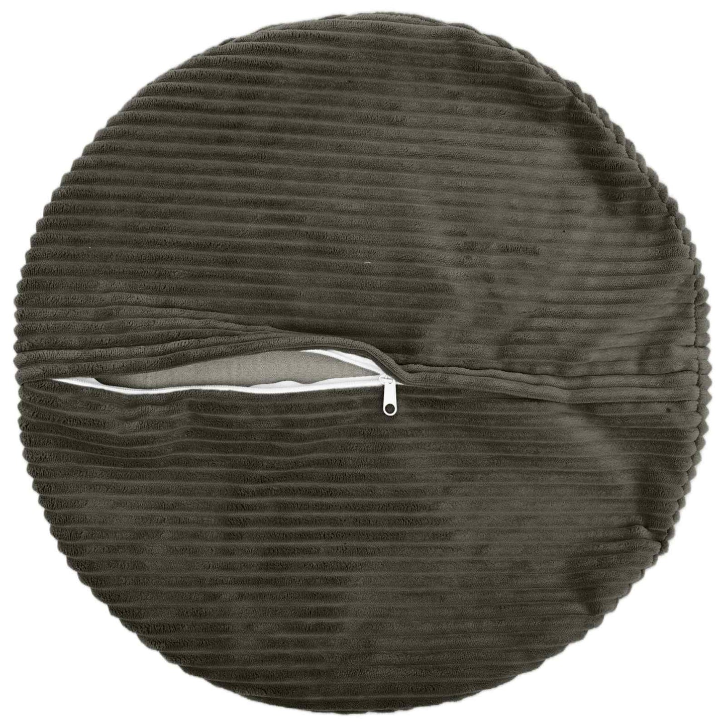 Cushion Cover 6 pcs HEERLEN Anthracite Ø 50 cm Corduroy