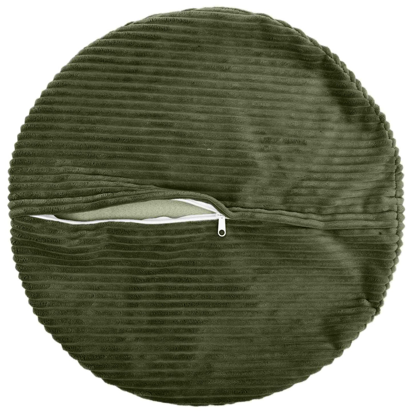 Cushion Cover 6 pcs HEERLEN Green Ø 50 cm Corduroy