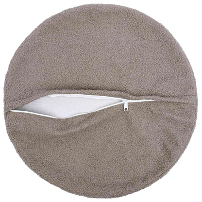 Cushion Cover 6 pcs HEERLEN Light Grey Ø 50 cm Bouclé