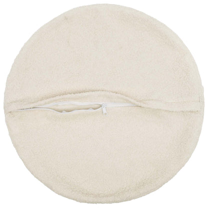 Cushion Cover 6 pcs HEERLEN Cream Ø 50 cm Bouclé