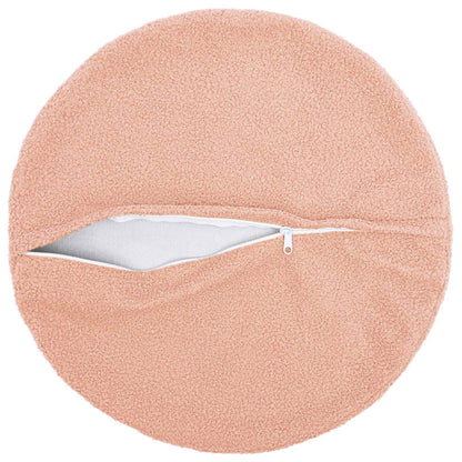 Cushion Cover 6 pcs HEERLEN Pink Ø 50 cm Bouclé