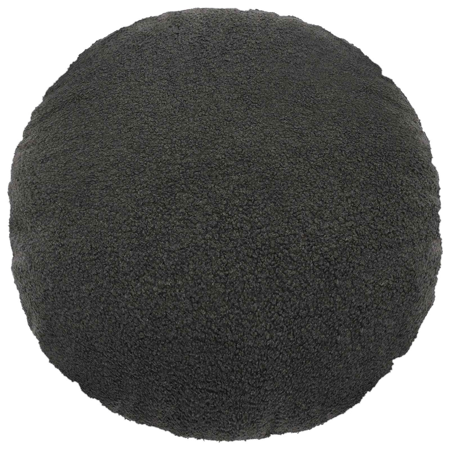 Cushion Cover 6 pcs HEERLEN Dark Grey Ø 50 cm Bouclé