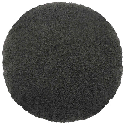 Cushion Cover 6 pcs HEERLEN Dark Grey Ø 50 cm Bouclé