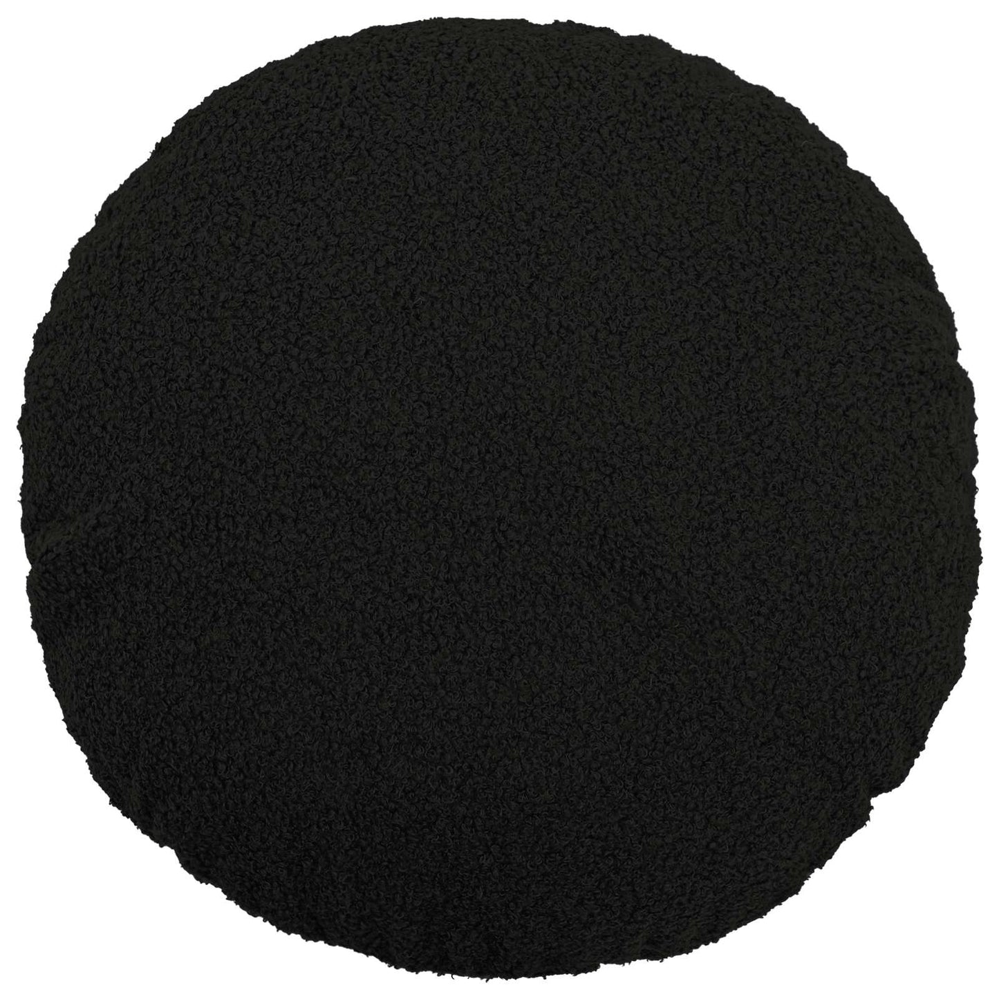 Cushion Cover 6 pcs HEERLEN Black Ø 50 cm Bouclé