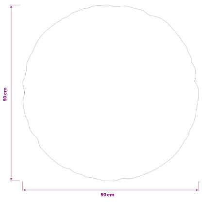 Cushion Cover 6 pcs HEERLEN Black Ø 50 cm Bouclé