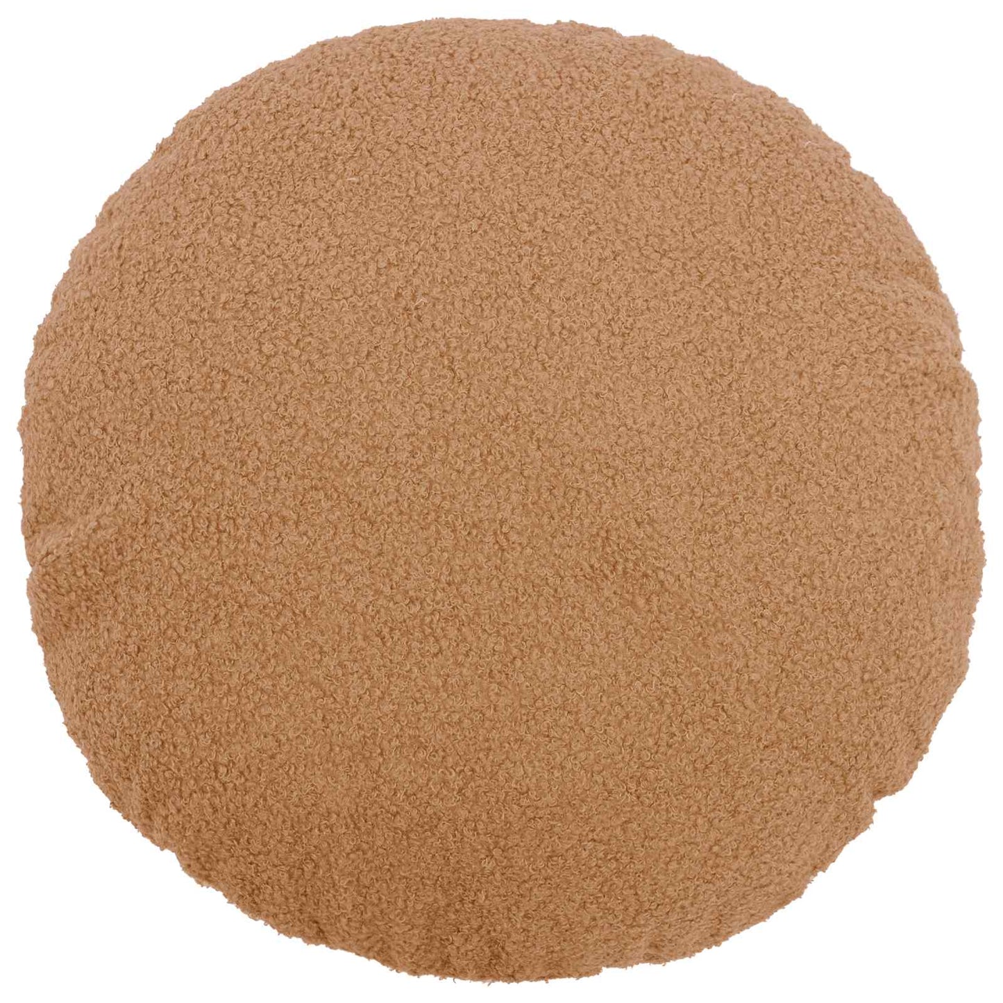 Cushion Cover 6 pcs HEERLEN Beige Ø 50 cm Bouclé