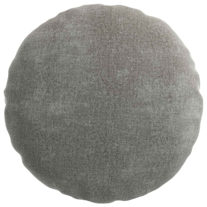 Cushion Cover 6 pcs HEERLEN Dark Grey Ø 50 cm Chenille Fabric
