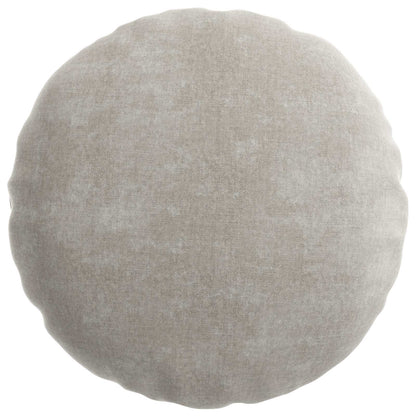 Cushion Cover 6 pcs HEERLEN Light Grey Ø 50 cm Chenille Fabric
