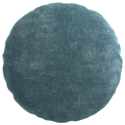 Cushion Cover 6 pcs HEERLEN Blue Ø 50 cm Chenille Fabric