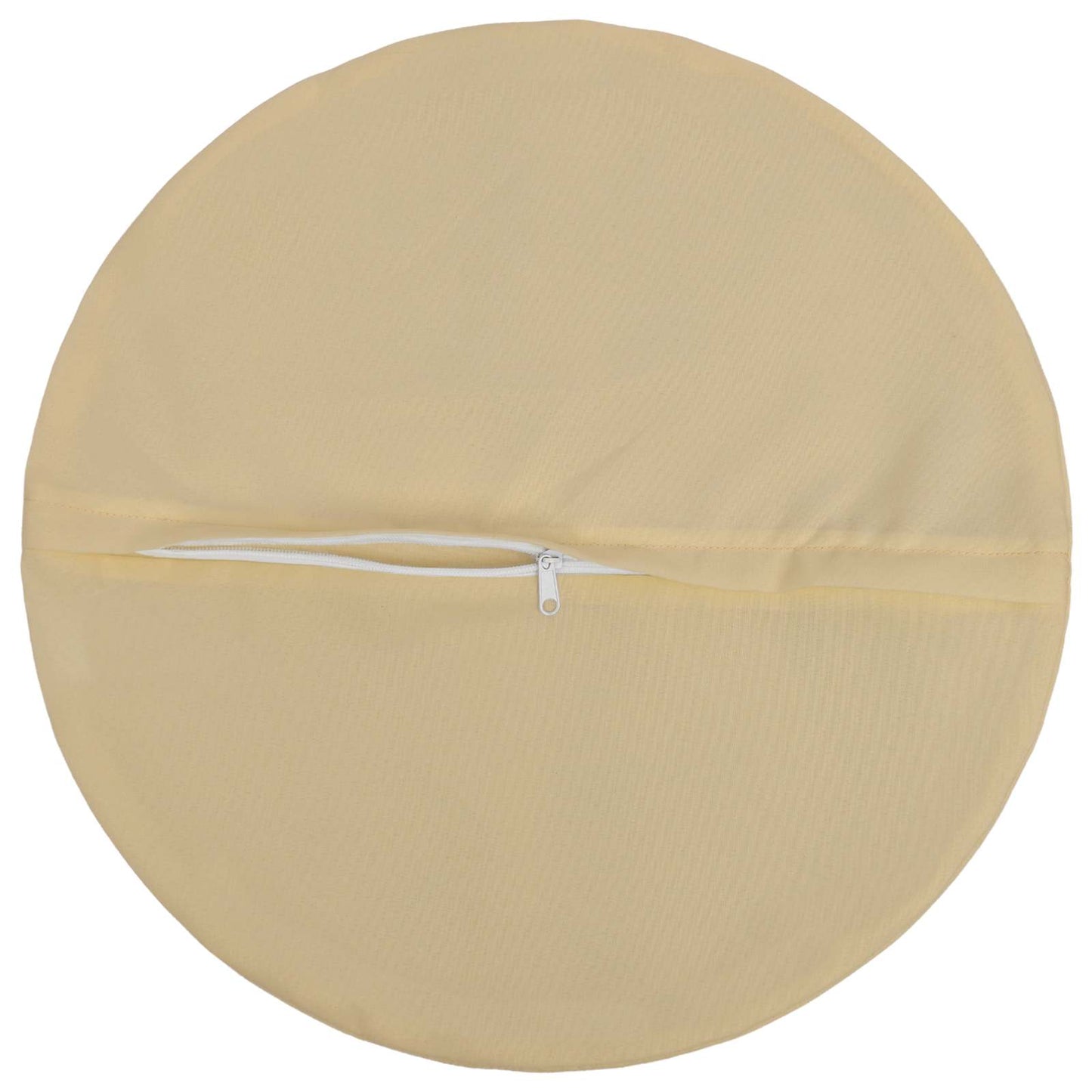 Cushion Cover 6 pcs HEERLEN Beige Ø 50 cm Polyester