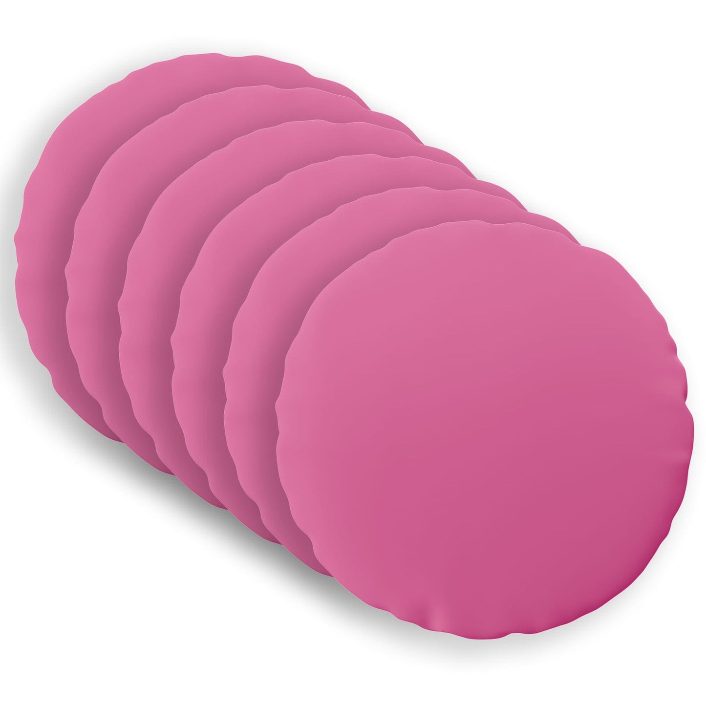 Cushion Cover 6 pcs HEERLEN Pink Ø 50 cm Polyester