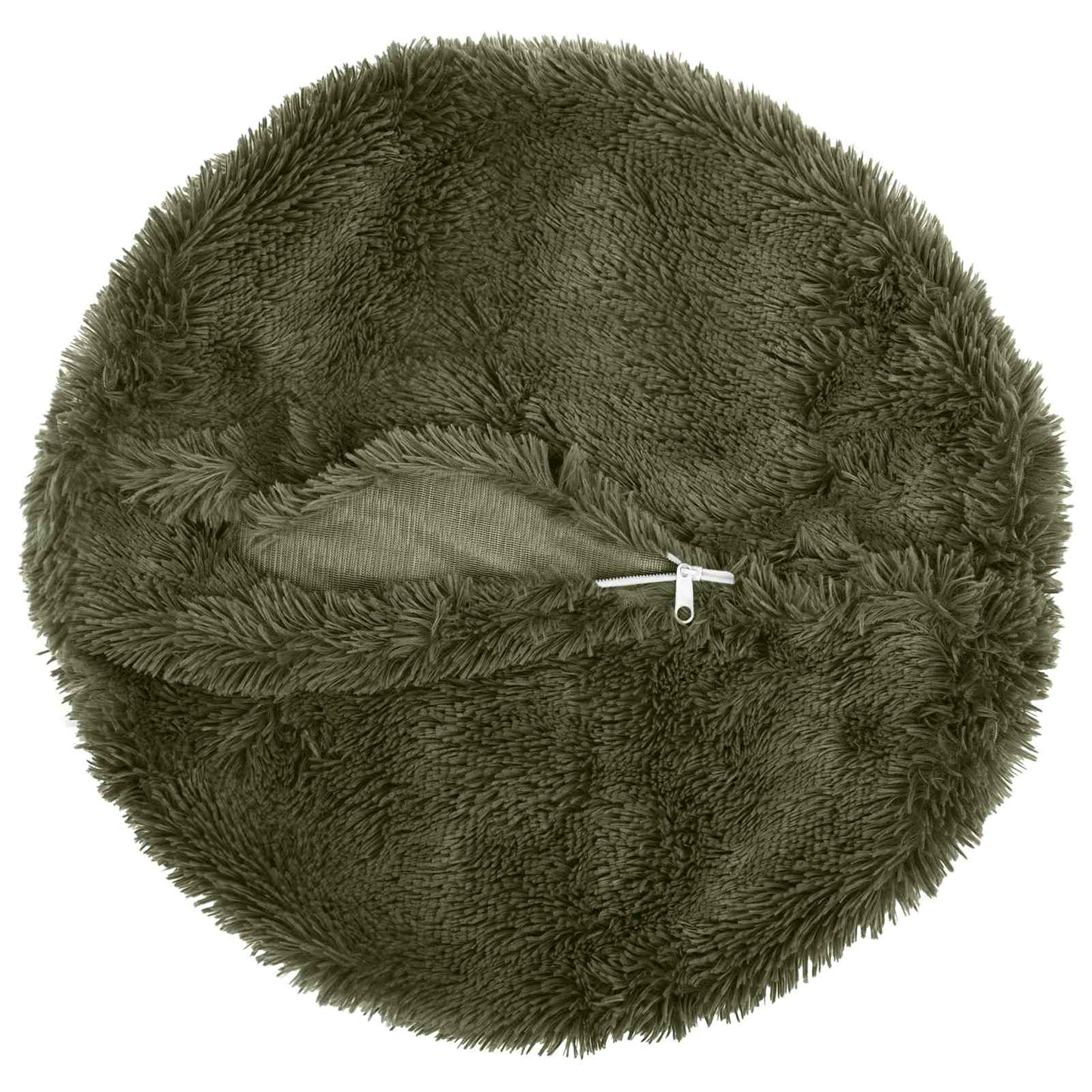 Cushion Cover 2 pcs HEERLEN Green Ø 50 cm PV Fleece