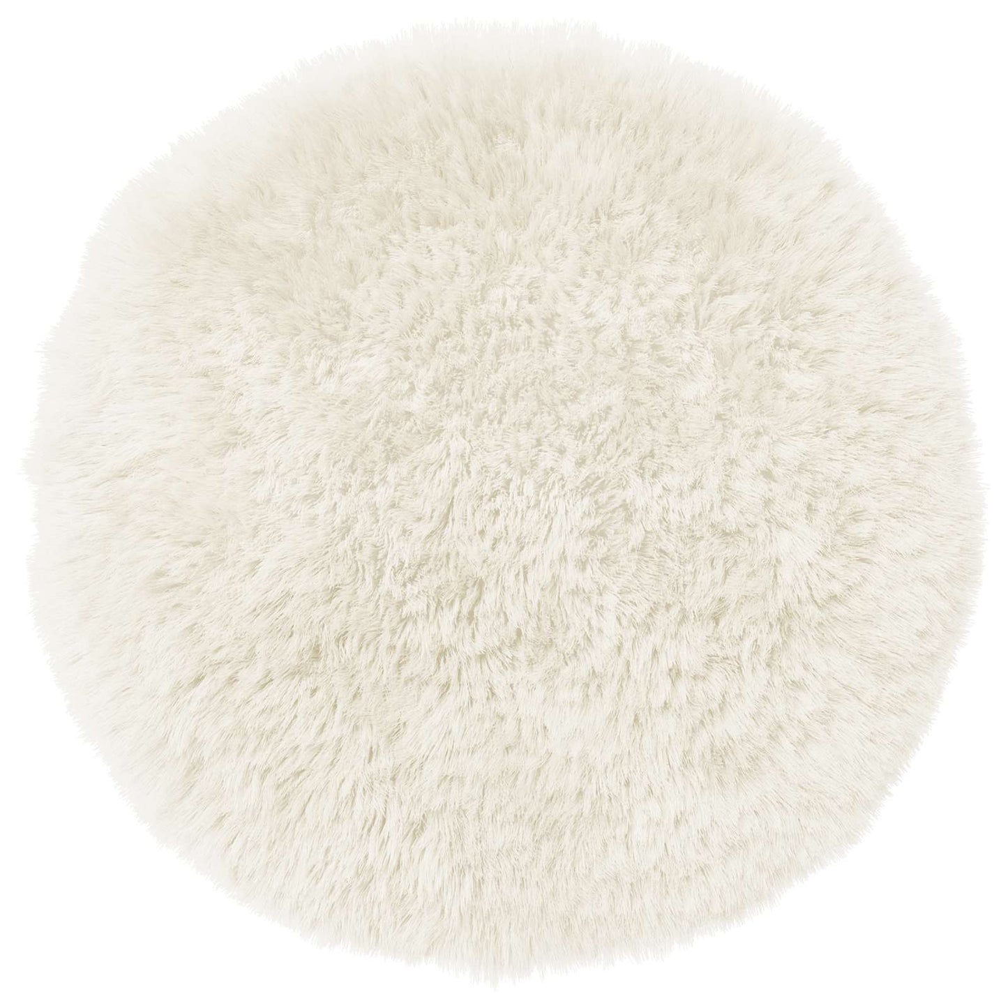 Cushion Cover 6 pcs HEERLEN White Ø 50 cm PV Fleece