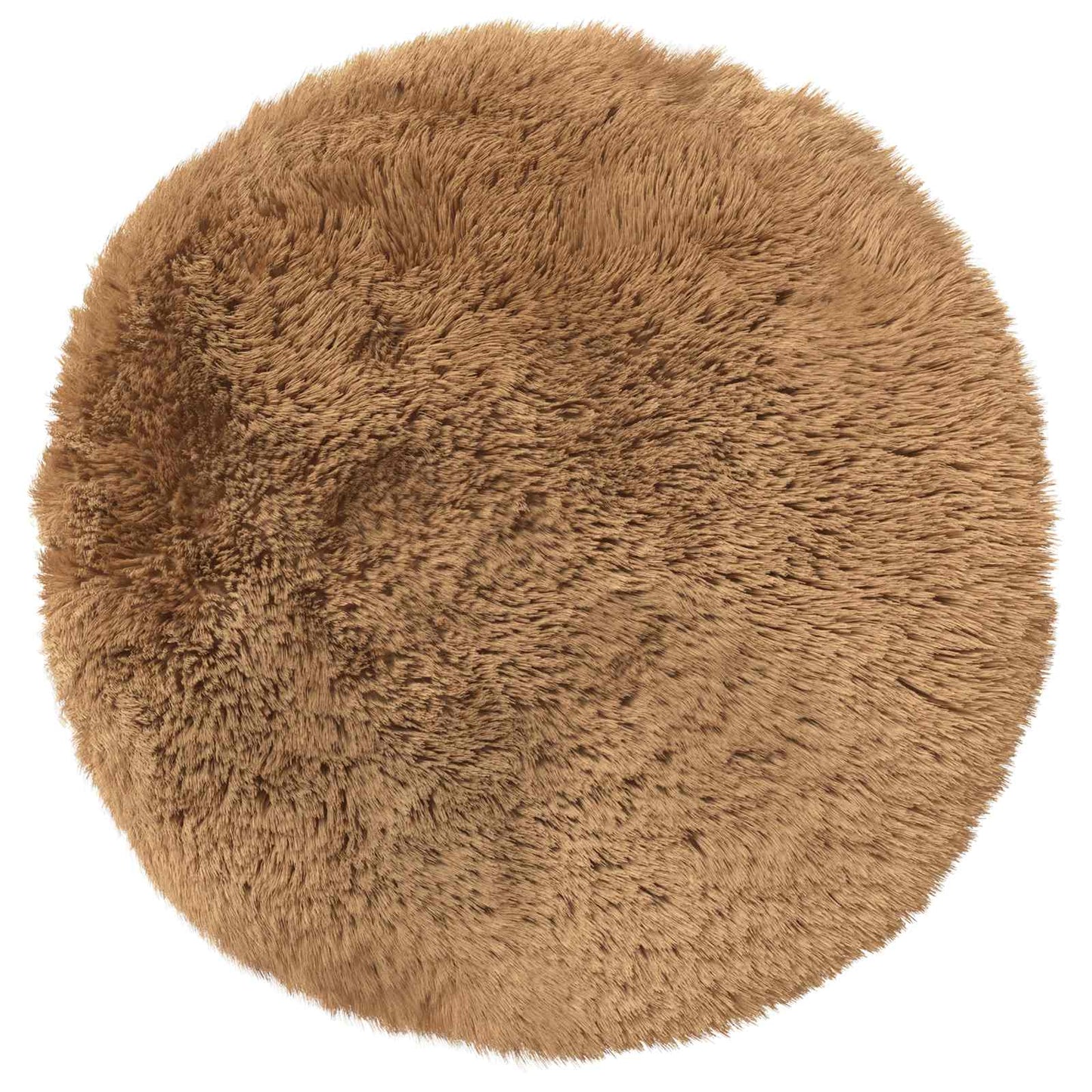 Cushion Cover 2 pcs HEERLEN Taupe Ø 50 cm PV Fleece