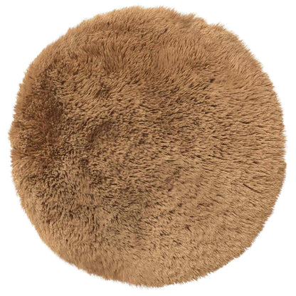 Cushion Cover 6 pcs HEERLEN Taupe Ø 50 cm PV Fleece