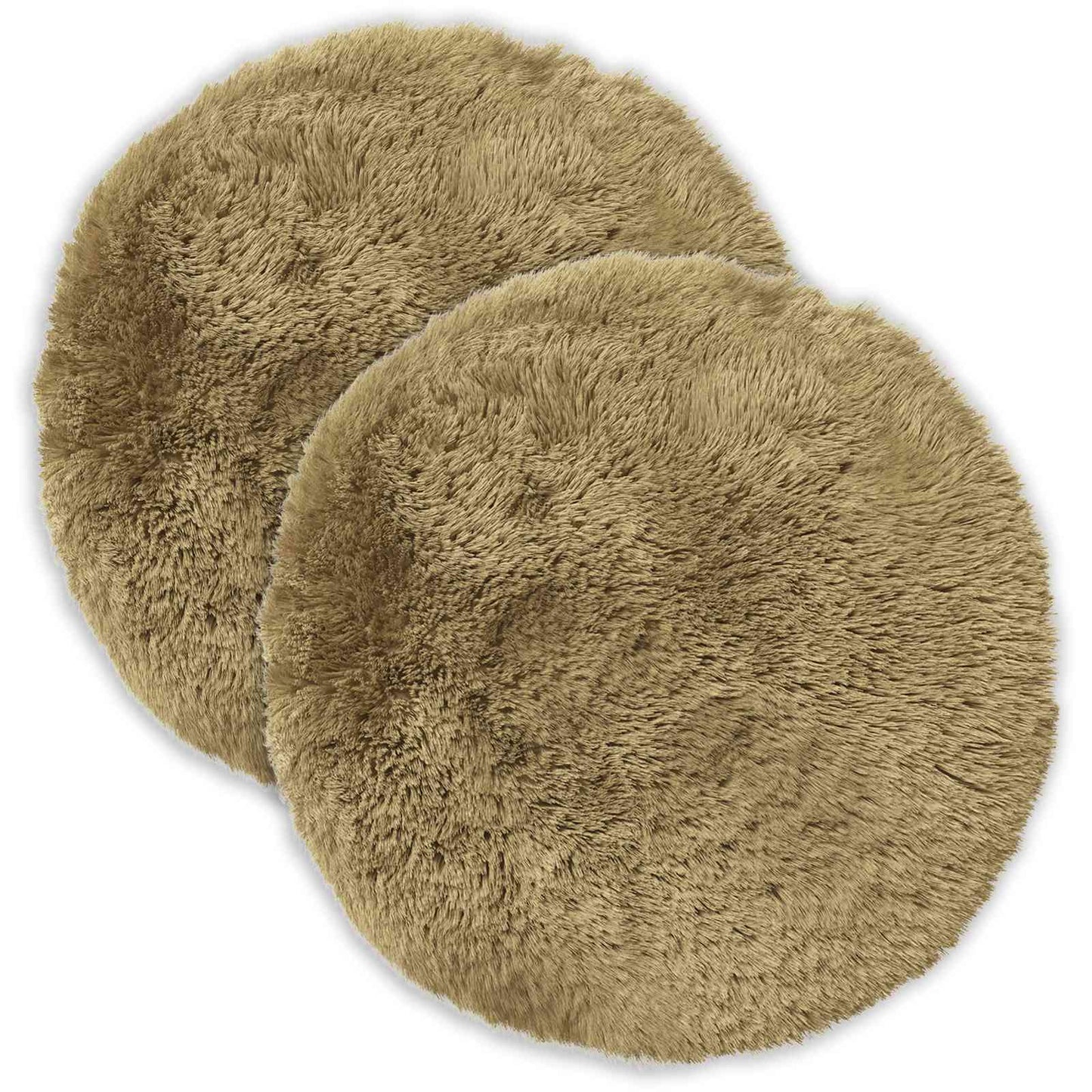 Cushion Cover 2 pcs HEERLEN Light Green Ø 50 cm PV Fleece