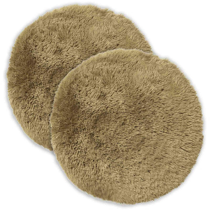 Cushion Cover 2 pcs HEERLEN Light Green Ø 50 cm PV Fleece