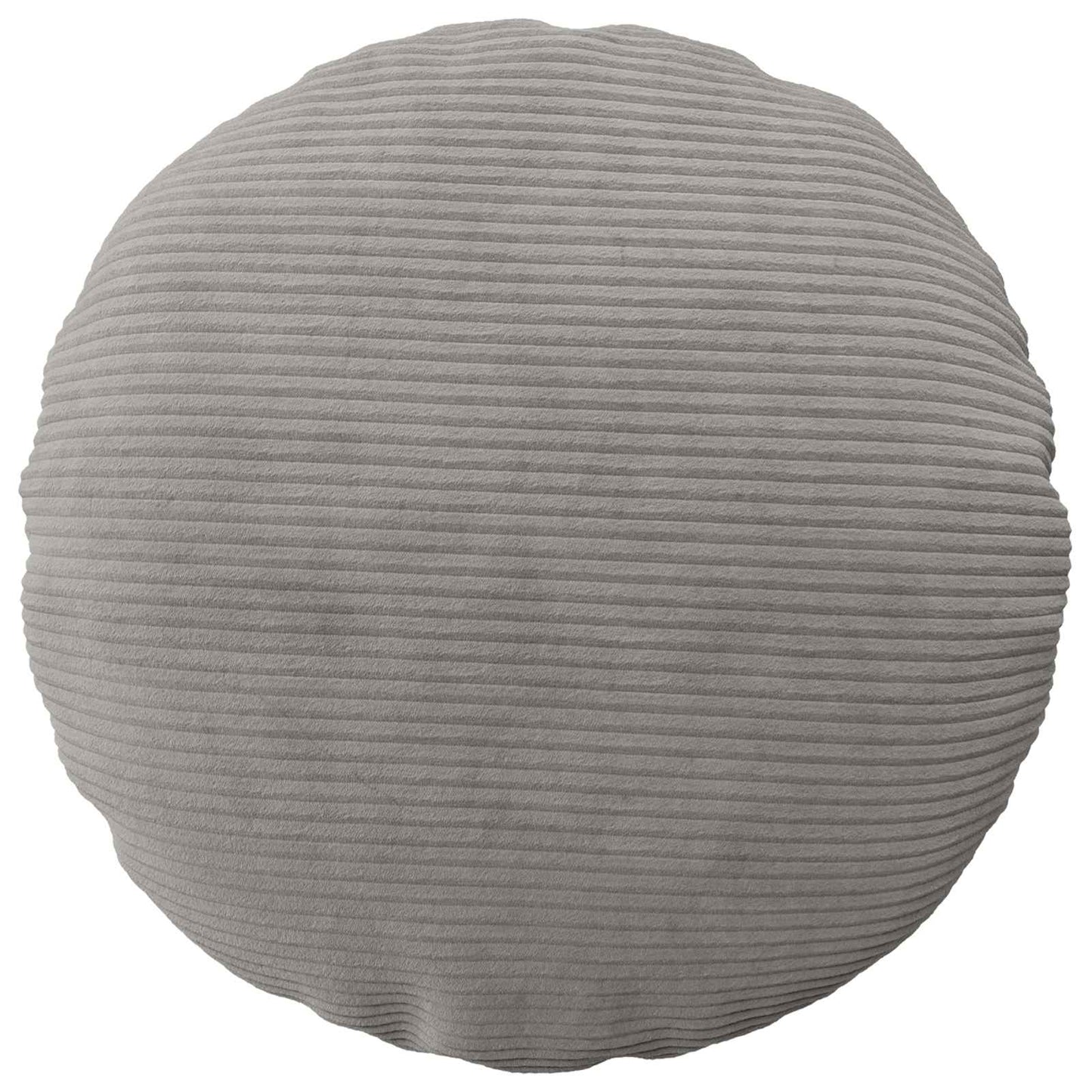 Cushion Cover 6 pcs HEERLEN Light Grey Ø 60 cm Corduroy