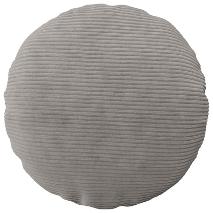 Cushion Cover 6 pcs HEERLEN Light Grey Ø 60 cm Corduroy