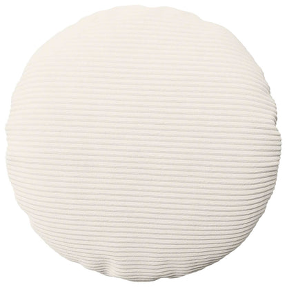 Cushion Cover 6 pcs HEERLEN Cream Ø 60 cm Corduroy